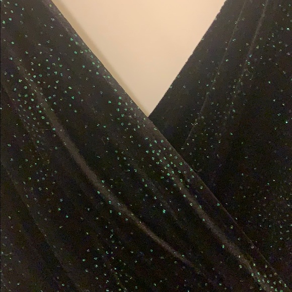TOPSHOP Glitter Velvet Romper - Picture 4 of 5
